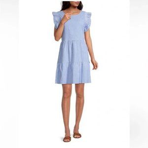 Vineyard Vines Harbor Ruffle-Sleeve mini dress